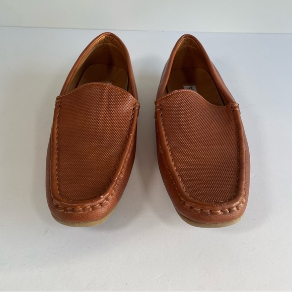 STEVE MADDEN Driving Loafer Tan Slip On Brown Shoes Girls Size 3 - Picture 2 of 10